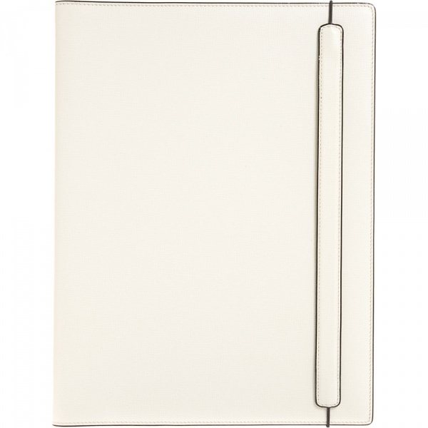 Large White Leather Notepad by Valextra 1 Large White Leather Notepad by Valextra