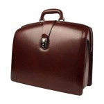 Bosca Triple Compartment Leather Briefcase 1
