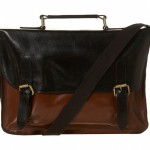 Topman Leather 2 Colour Satchel
