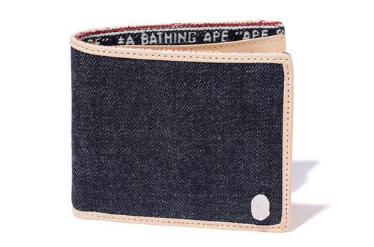 bape denim wallet Bape Denim Wallet
