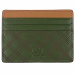 J Fold 'Etched Plaid' Leather Card Case
