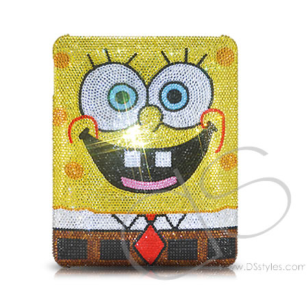 Spongebob Crystallized Swarovski iPad Case Swarovski Crystal Spongebob iPad Case
