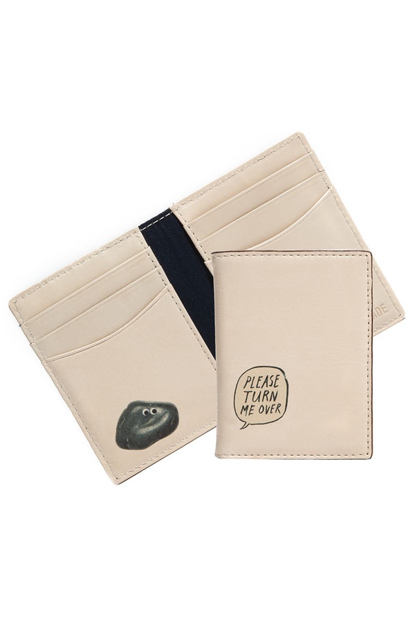 Jack Spade Pet Rock Jack Spade Pet Rock Vertical Leather Wallet