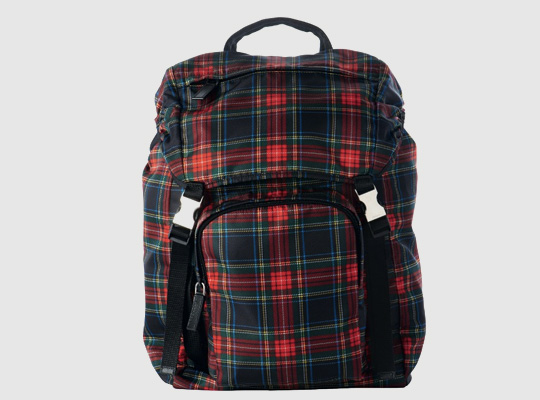 prada tartan backpack 0 Prada Tartan Backpack 2011