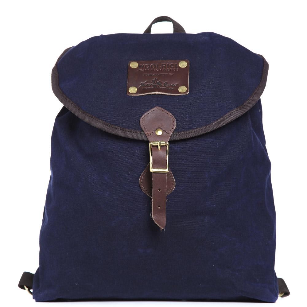 12 03 2013 woolrich knapsack navy1 Woolrich Navy Oiled Backpack