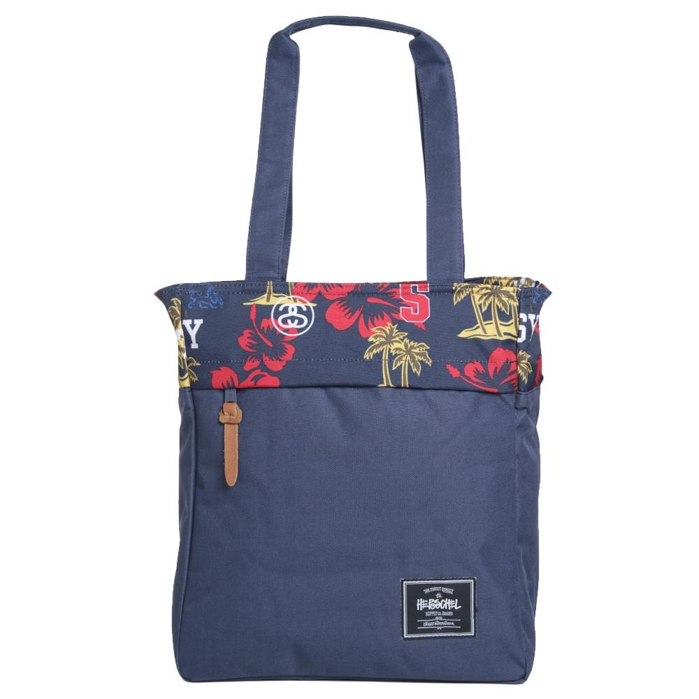 17 04 2013 stussyherschel totebag blue1 Stussy x Herschel Supply Co. Harvest Tote Bag