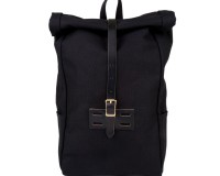 Archival Black Roll Top Bag
