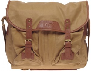 French Connection Waxed Canvas Fishing Bag