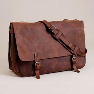 J. Crew Artisan Leather Messenger Bag