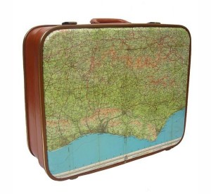 ‘Map’ Retro Bags by Lisa Tilley