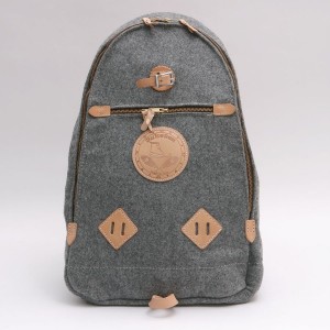 Yuketen Heather Grey Wool Ruck Sack