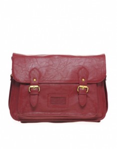 ASOS Double Buckle Retro Satchel