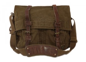 Belstaff Large Mountain Brown Canvas Shoulder Bag