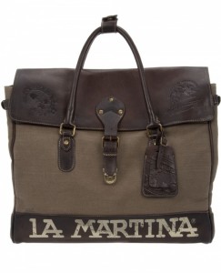 La Martina Canvas & Leather Holdall