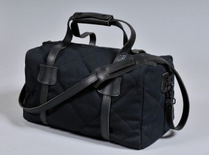Naked & Famous Black Canvas Duffle