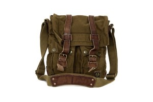 Belstaff Large Brown Canvas Mountain Bag