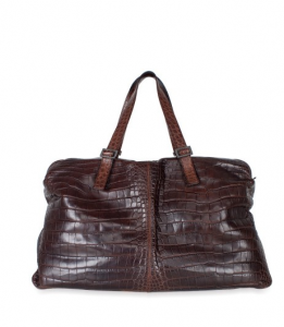 Salvatore Ferragamo Crocodile Zip Luggage