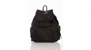 Yvonne Kone Black Leather Backpack