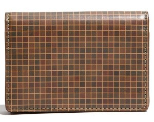 Jack Spade Check Print Card Holder