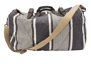 T.K. Garment Supply Striped Weekender Bag