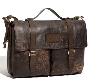 Marc by Marc Jacobs Distressed Leather Messenger Bag