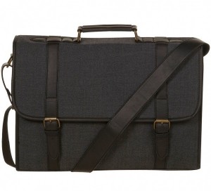 Topman Grey Fabric Briefcase