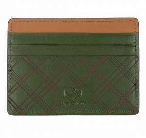 J Fold ‘Etched Plaid’ Leather Card Case