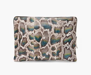 Lanvin Python Carryall Pouch