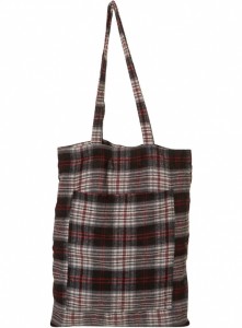 Red and Black Plaid Shopper Bag