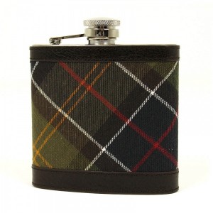 Barbour Tartan Hip Flask