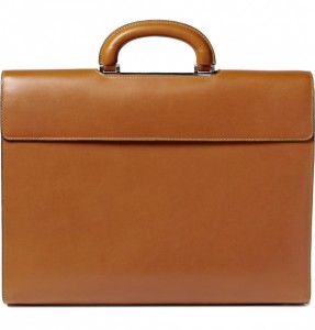 Valextra Leather Diplomatic Bag