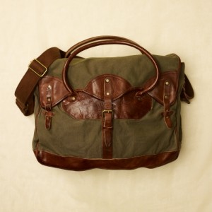 Rugby Ralph Lauren Canvas & Italian Leather Bag