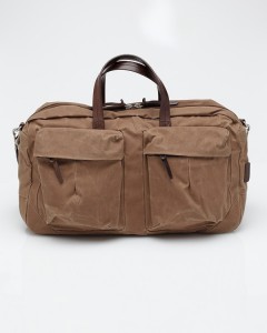 Property Of… Sand Waxed Cotton Weekender Bag