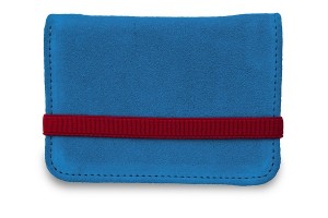 Veja Swedish Blue Suede Wallet