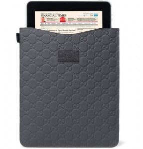 Gucci Rubberized Leather iPad Sleeve