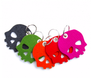 Skull Key Fobs by Graff & Lantz