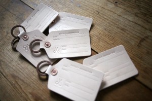 Corter Natural Leather Key Tags