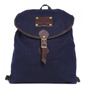 Woolrich Navy Oiled Backpack