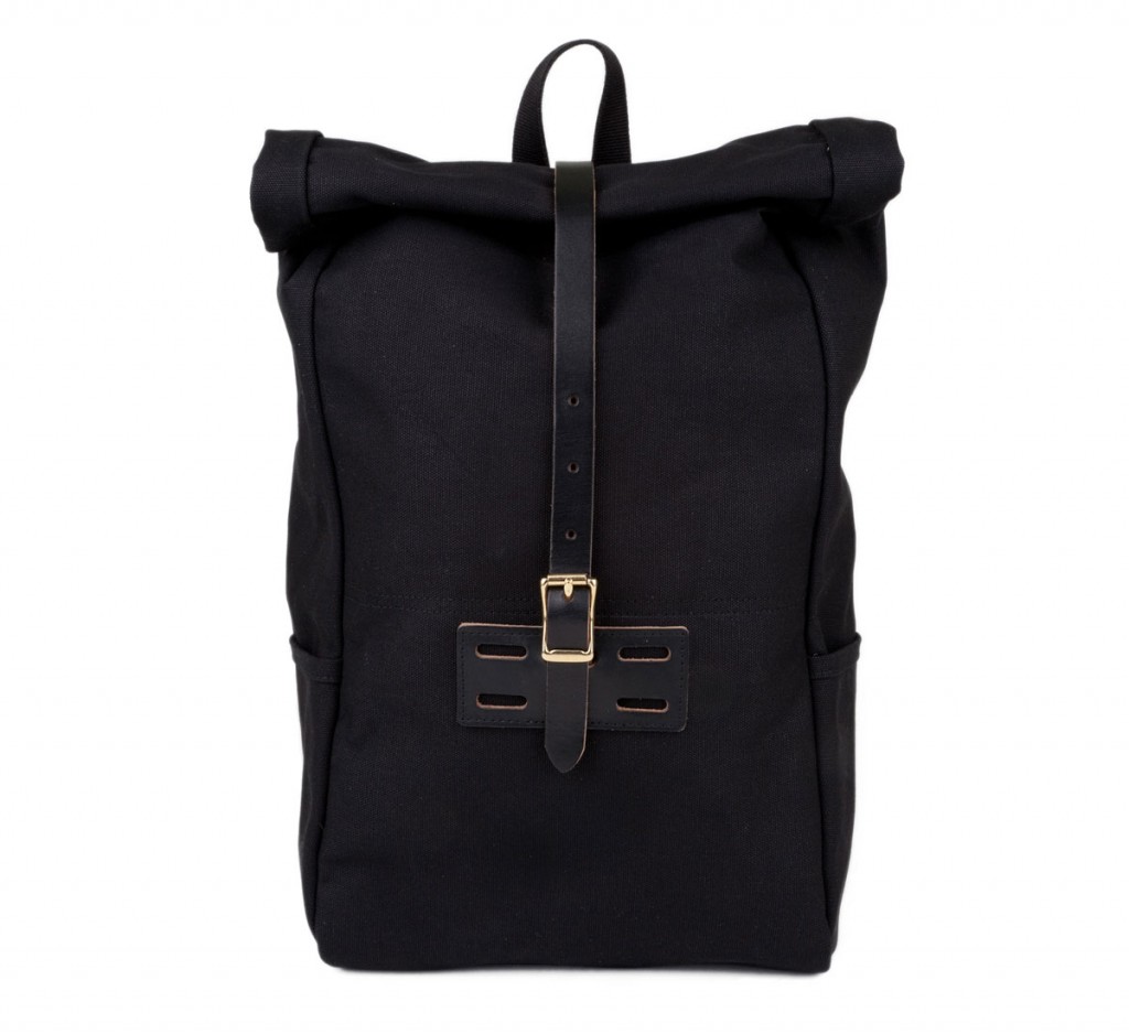 Archival Black Roll-Top Bag