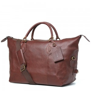 Barbour Medium Leather Travel Explorer